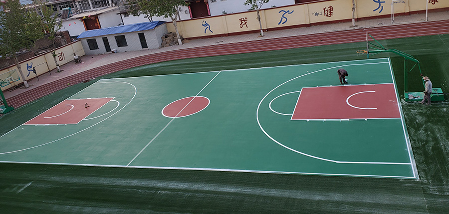 硅pu籃球場